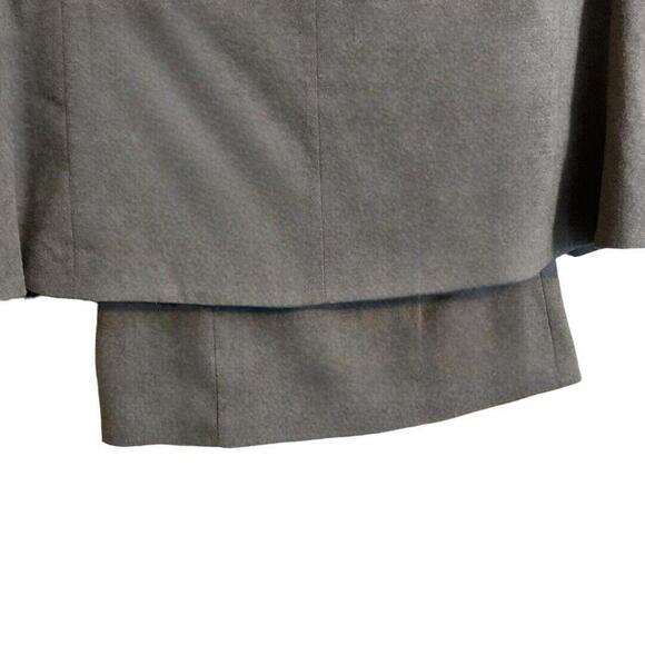 Worthington Gray Cape Peacoat Layered Size XS Jacket Double Breat Buttons - Picture 6 of 15